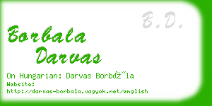 borbala darvas business card